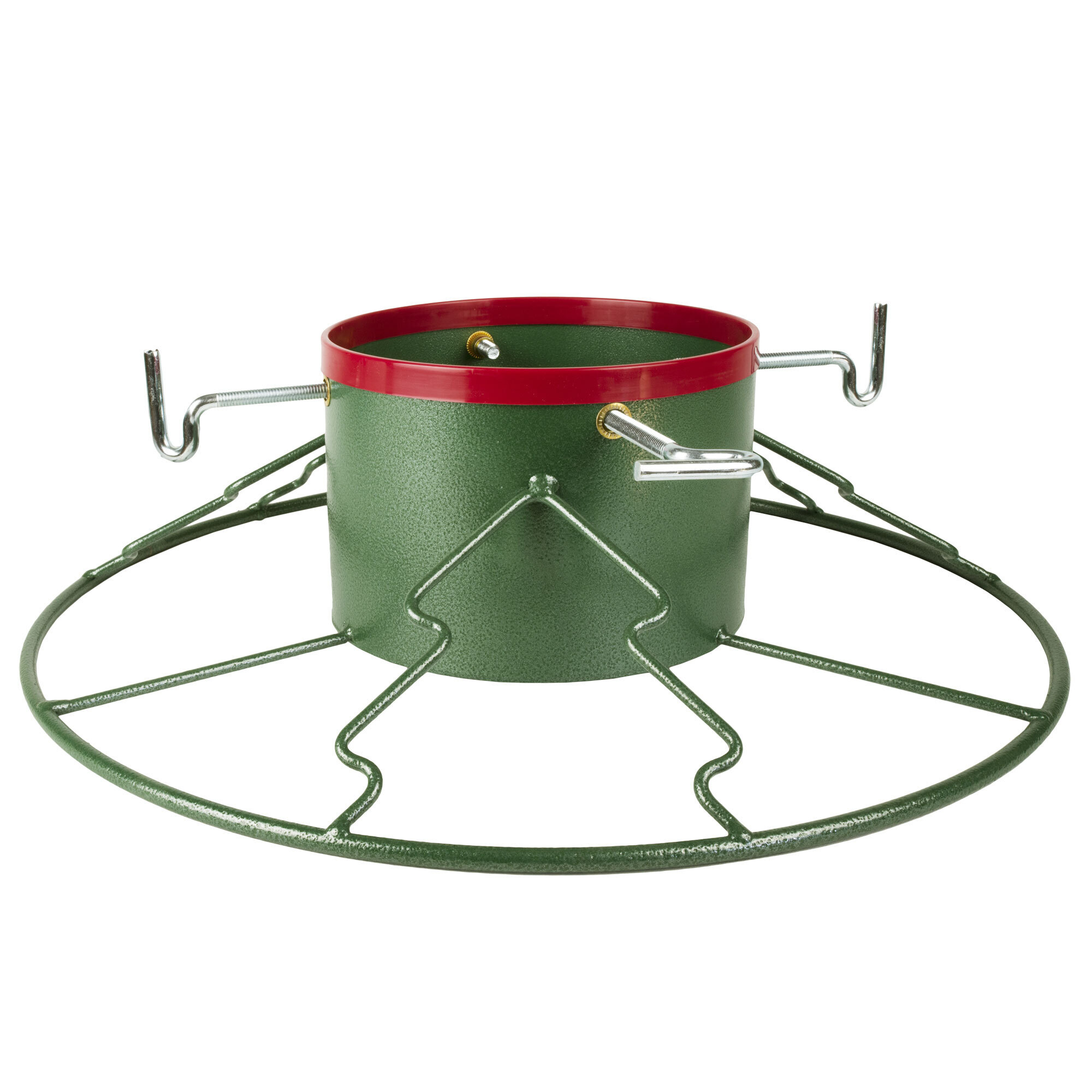 Santa’s Helper, Tree Stand for 6-11 ft Trees, 22" Steel Base, 1.65-Gallon Reservoir, Rust-Resistant, Heavy-Duty, Easy-Tighten T-Bolts, Lifetime Guarantee, Model #SH-1100